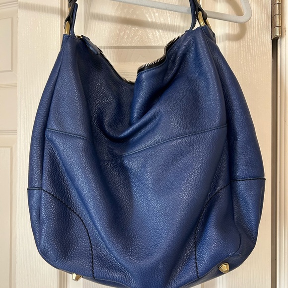 orYANY Navy and Cream Shoulder Bag with Gray Pouch - Picture 4 of 9